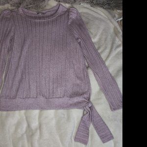 Chenault Women's Size Large Long Sleeved Shirt With Bow Straps